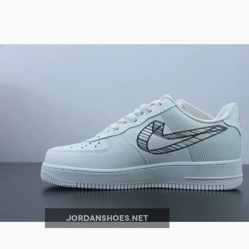 Nike Air Force 1 Low 3D Swoosh White #Air Force 1 3d DR0149-100