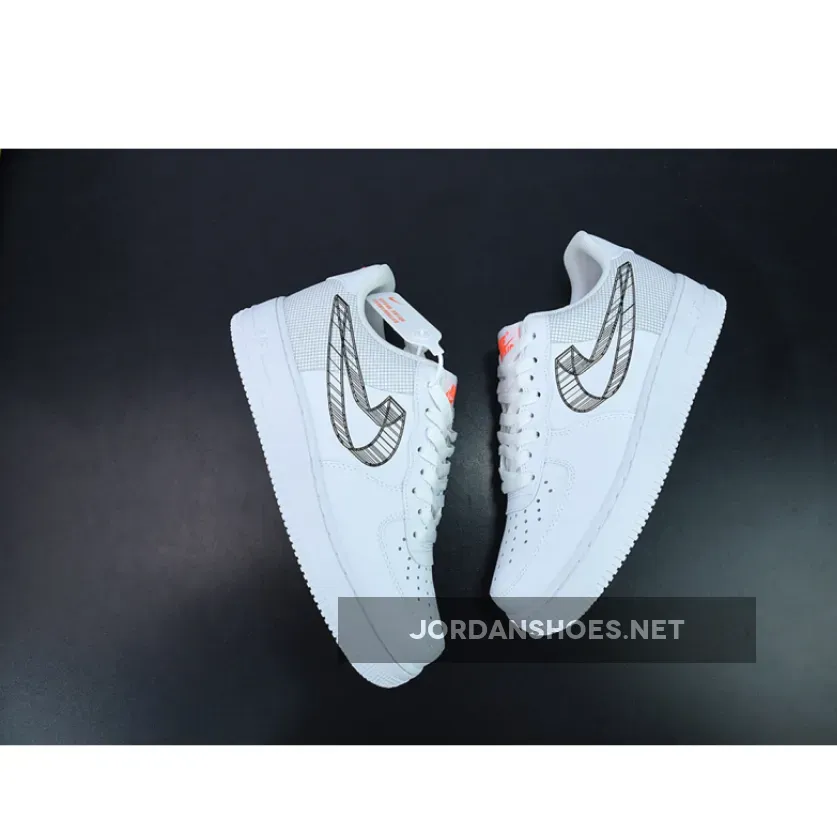 Nike Air Force 1 Low 3D Swoosh White #Air Force 1 3d DR0149-100