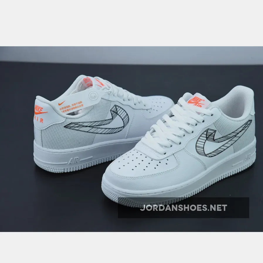 Nike Air Force 1 Low 3D Swoosh White #Air Force 1 3d DR0149-100
