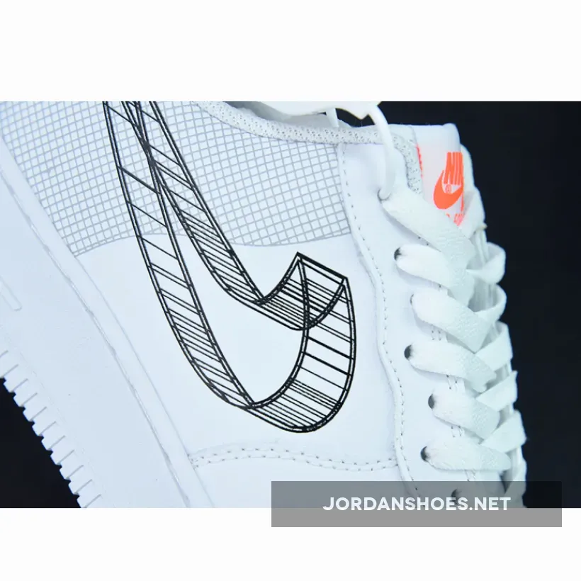 Nike Air Force 1 Low 3D Swoosh White #Air Force 1 3d DR0149-100