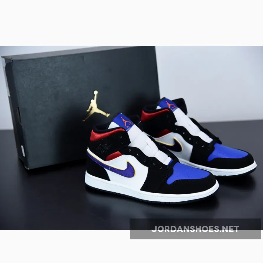 Air Jordan 1 Mid "What The" Field Purple/White-Gym Red