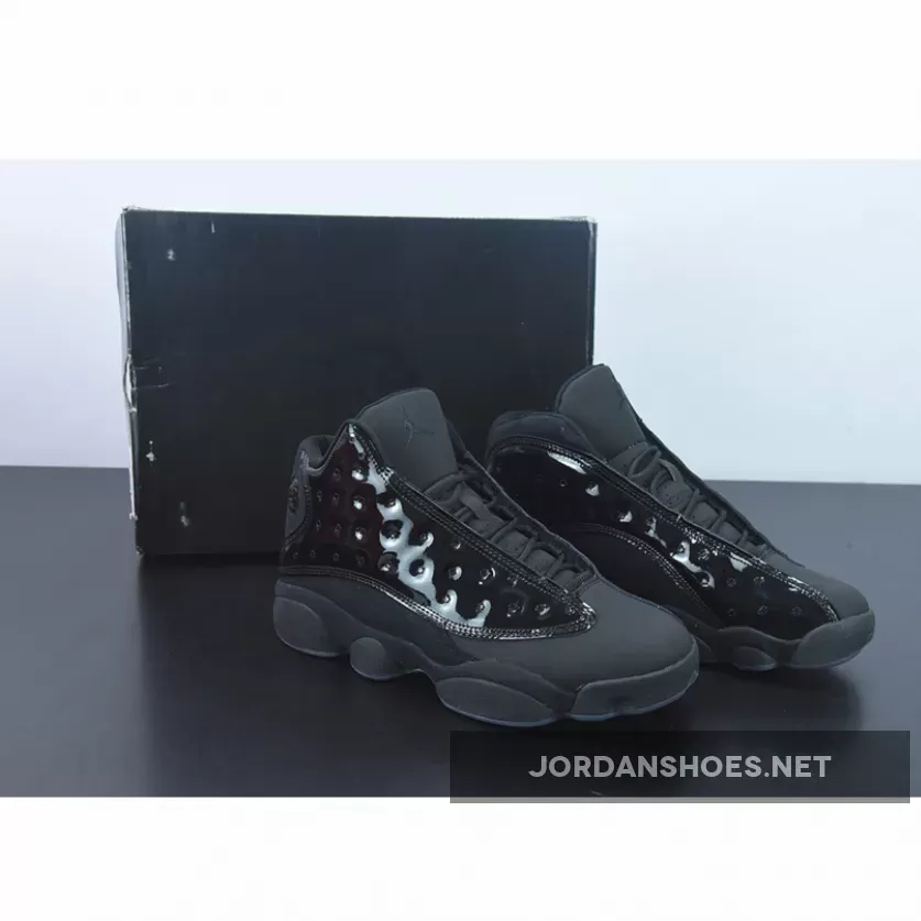 Air Jordan 13 Cap and Gown all Black / 13s All Black 414571-012