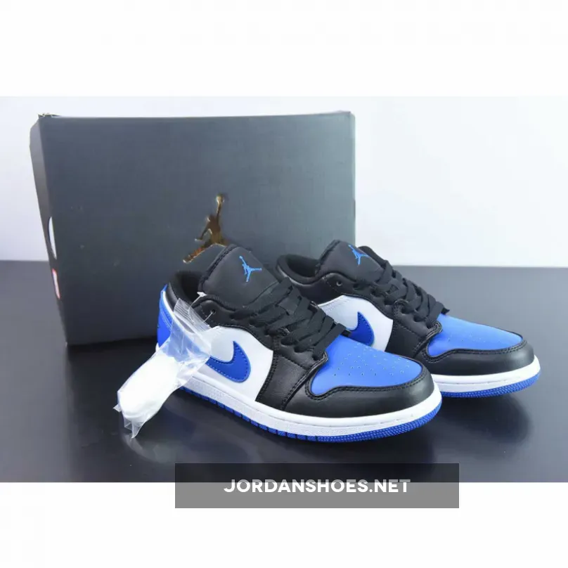 Air Jordan 1 Low "Royal Toe" Black White Royal 553560-140
