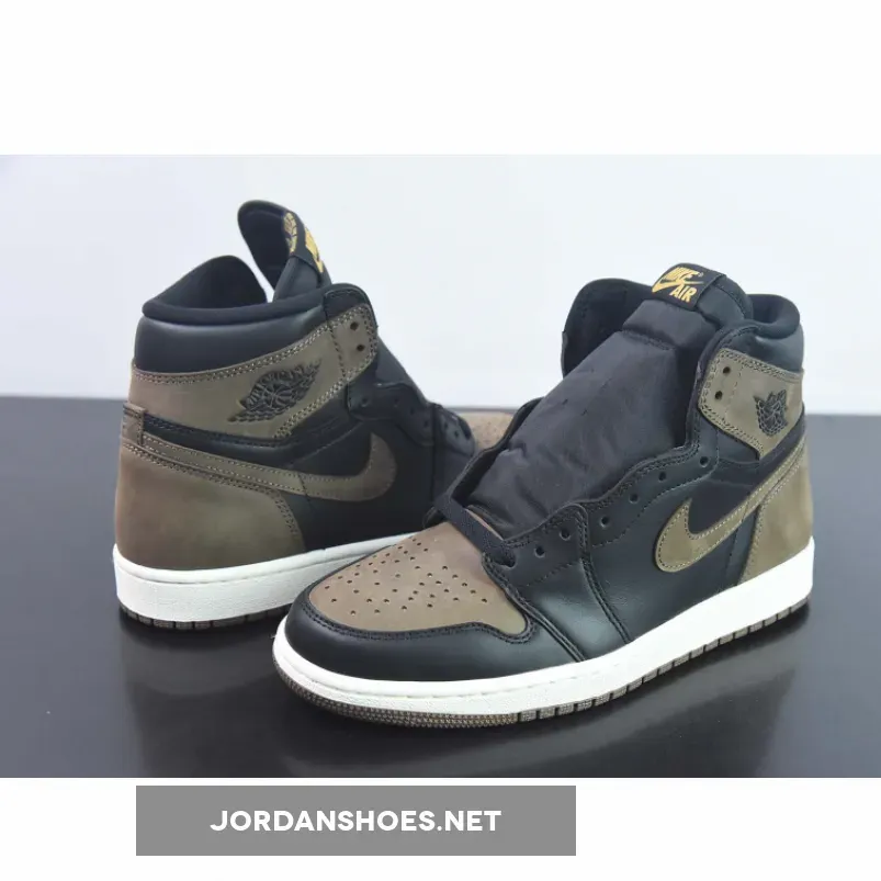 Air Jordan 1 High OG Black/Gold-Palomino Jordan 1 Low Black And Gold