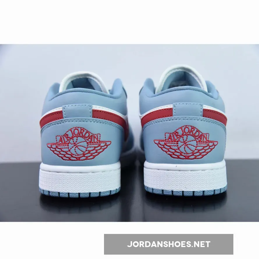 Air Jordan 1 Low Blue Grey Dune Red #Blue Grey Jordan DC0774-164