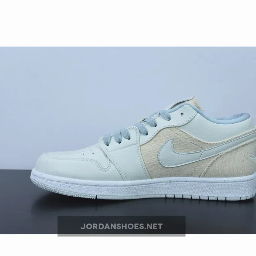 Air Jordan 1 Low 'Canvas' Grey/Cream Air Jordan 1 Low Se Sail