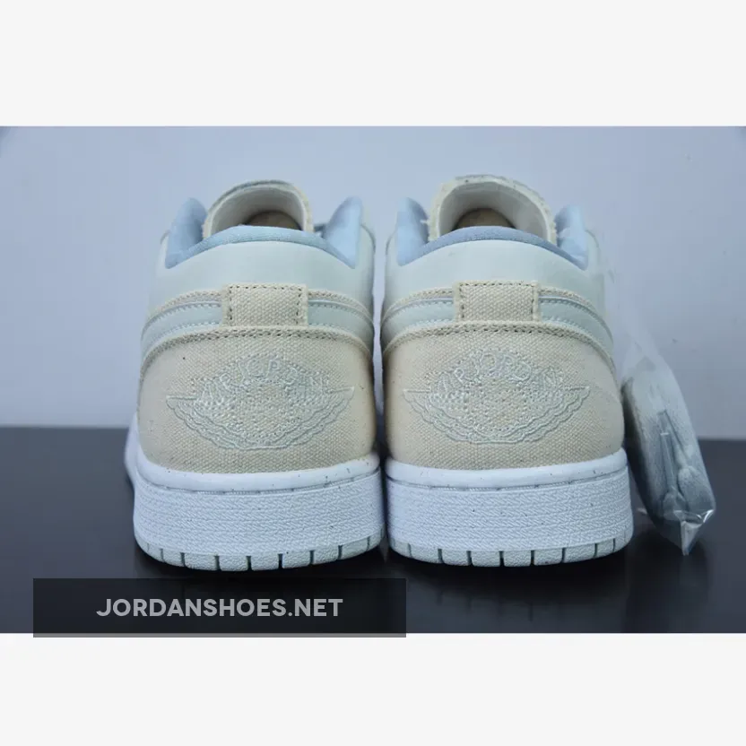 Air Jordan 1 Low 'Canvas' Grey/Cream Air Jordan 1 Low Se Sail