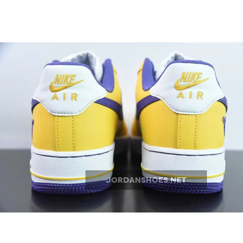 Kobe Bryant X Nike Air Force 1 Low White/Varsity Maize/Purple | KOBE FORCE Kobe Bryant X Nike Air Force 1 Low White/Varsity Maize/Purple | KOBE FORCE