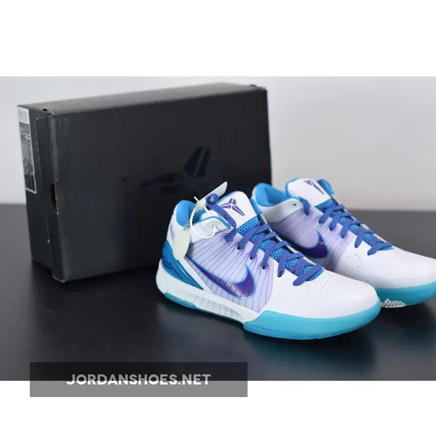 Nike Kobe 4 Protro "Draft Day" White/Orion Blue-Varsity Purple | kobe 4s purple