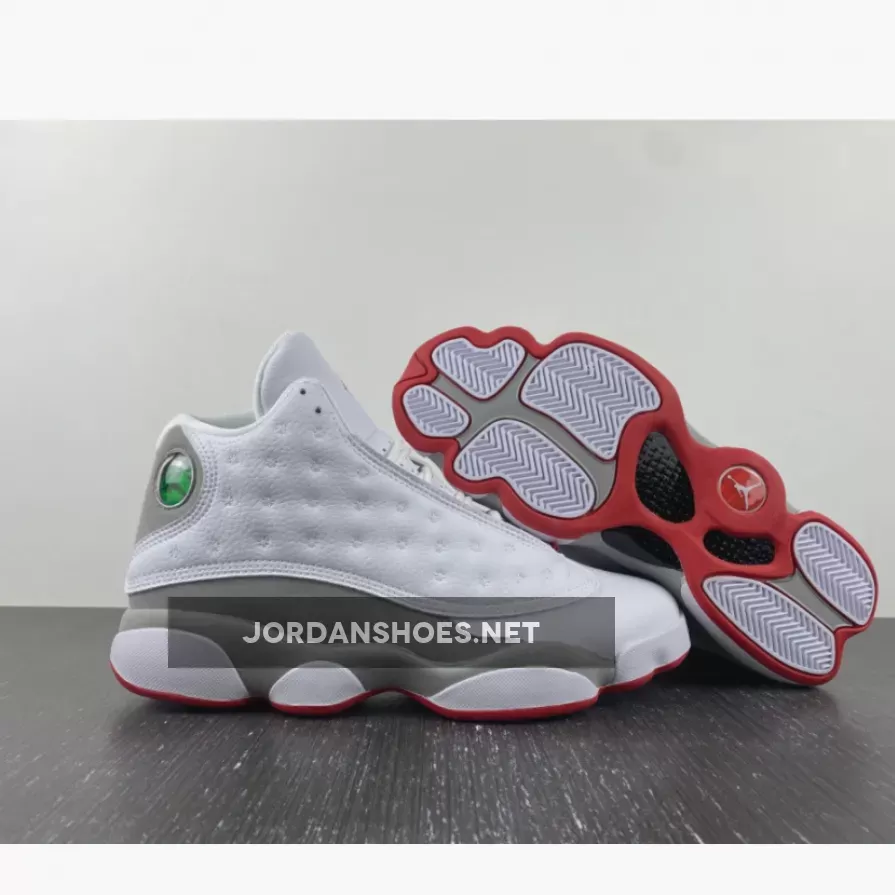 Air Jordan 13 White/True Red-Wolf Grey | jordan 13 grey