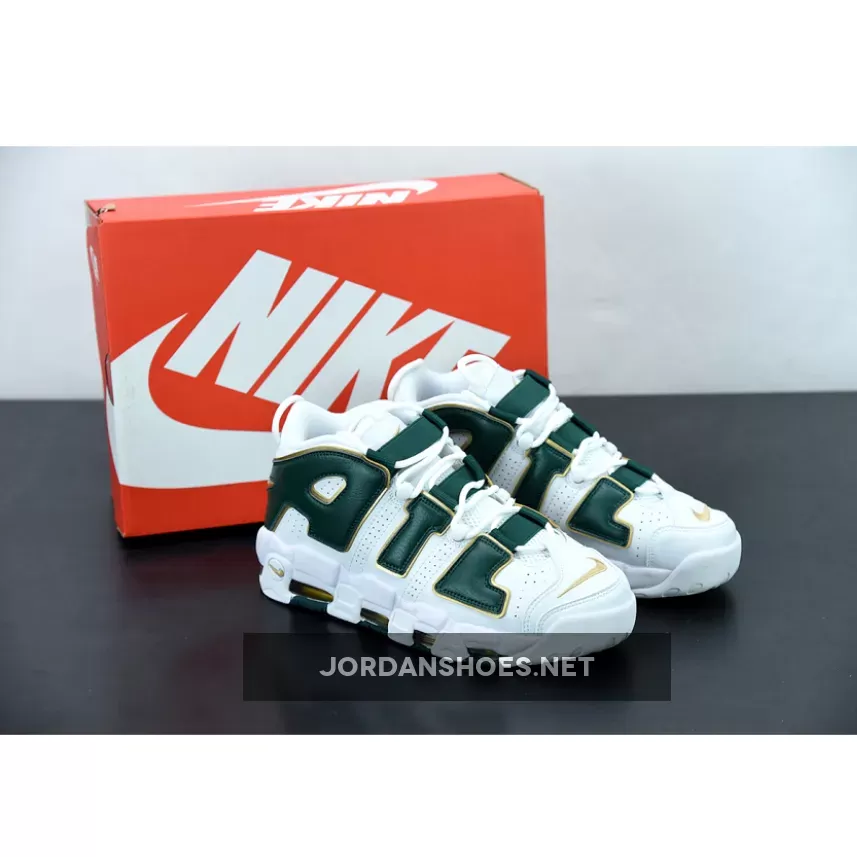 Nike Air More Uptempo QS "Atlanta" White/Gorge Green-Metallic Gold | atl uptempo