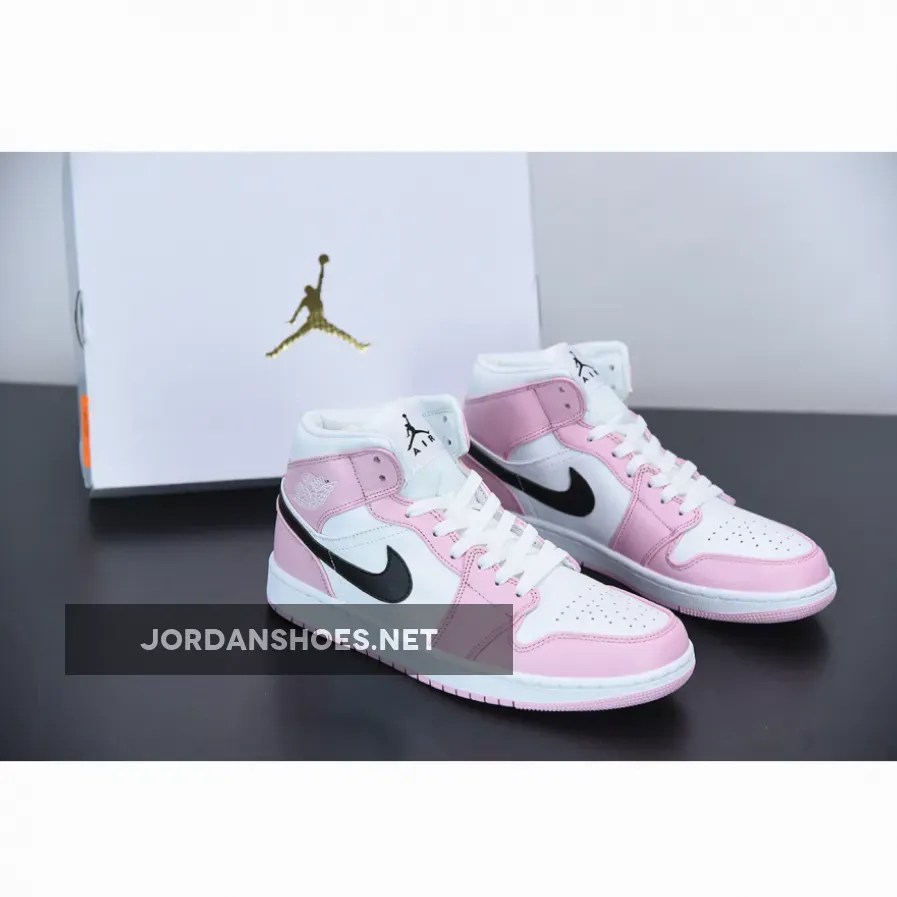 Jordan 1 Mid Barely Rose (Womens) / 1 Rose BQ6472-500