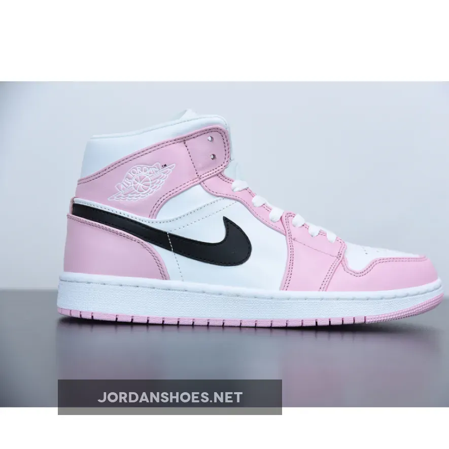 Jordan 1 Mid Barely Rose (Womens) / 1 Rose BQ6472-500