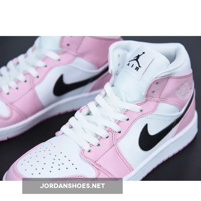 Jordan 1 Mid Barely Rose (Womens) / 1 Rose BQ6472-500