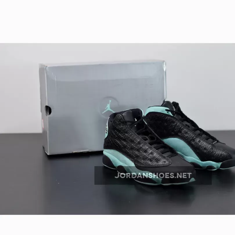 Air Jordan 13 Retro Black/Island Green/Metallic Silver AJ13 | BLACK ISLAND 414571-030