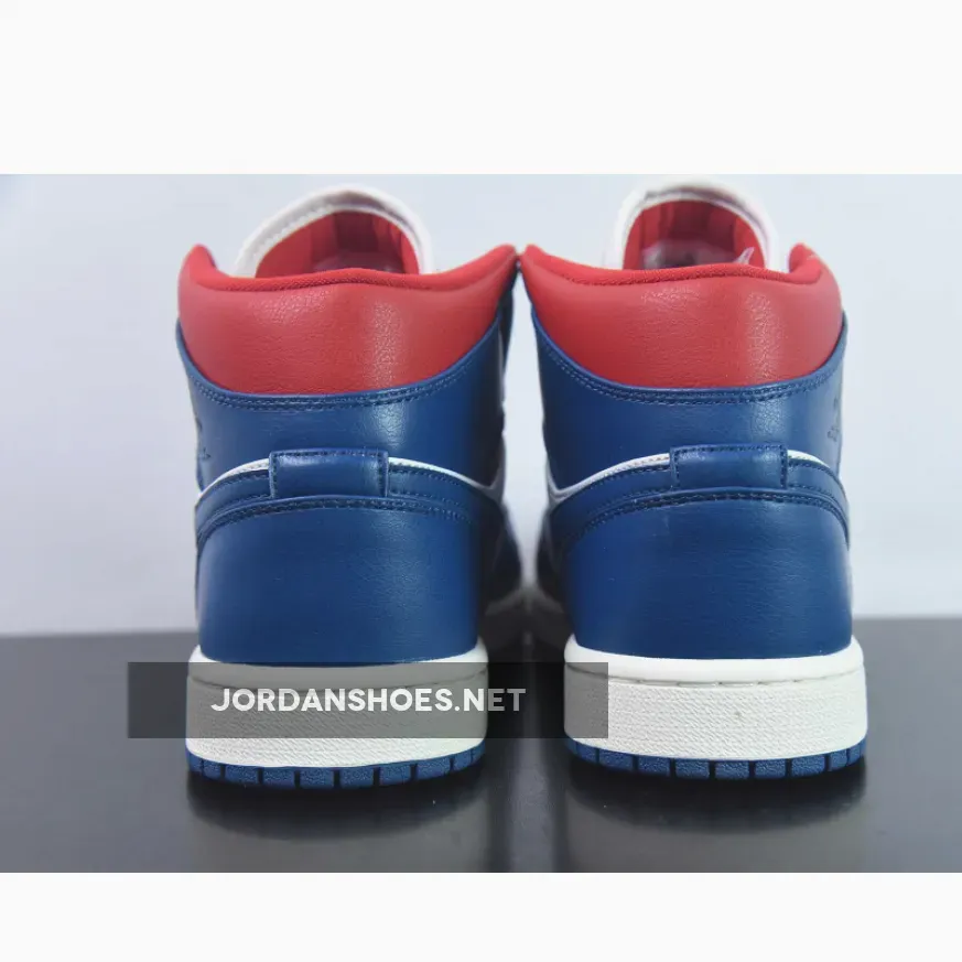 Air Jordan 1 Mid White French Blue Red | french blue 4s Air Jordan 1 Mid White French Blue Red | french blue 4s