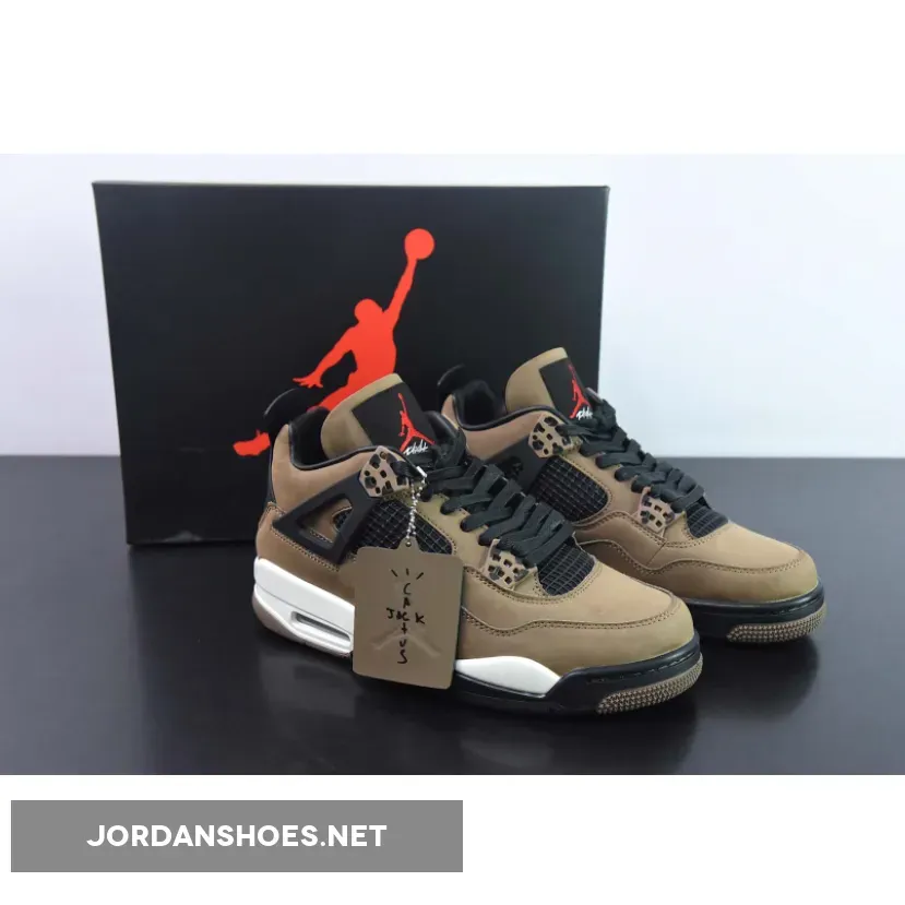 Travis Scott x Air Jordan 4 Olive Grey Black Jordan 4 Travis Scott Olive AJ4-882335
