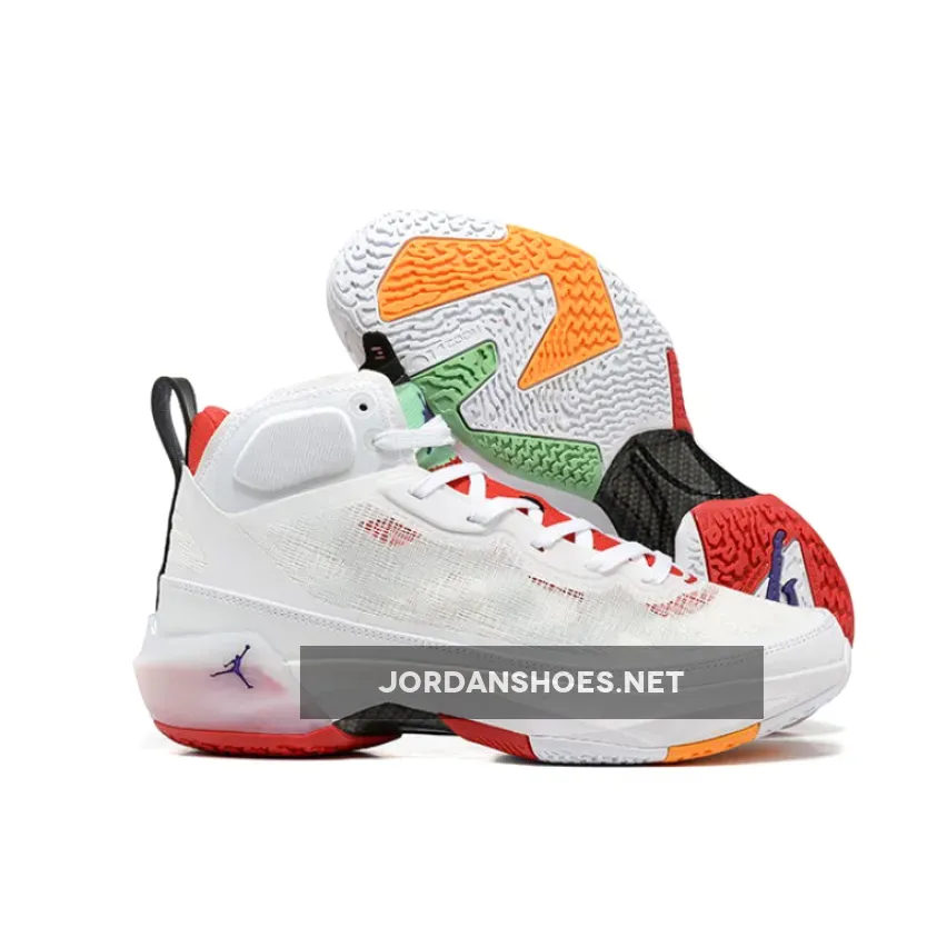 Air Jordan 37 "Hare" White/True Red-Light Silver-Black-Citrus #Air Jordan 37 Hare DD6958-160