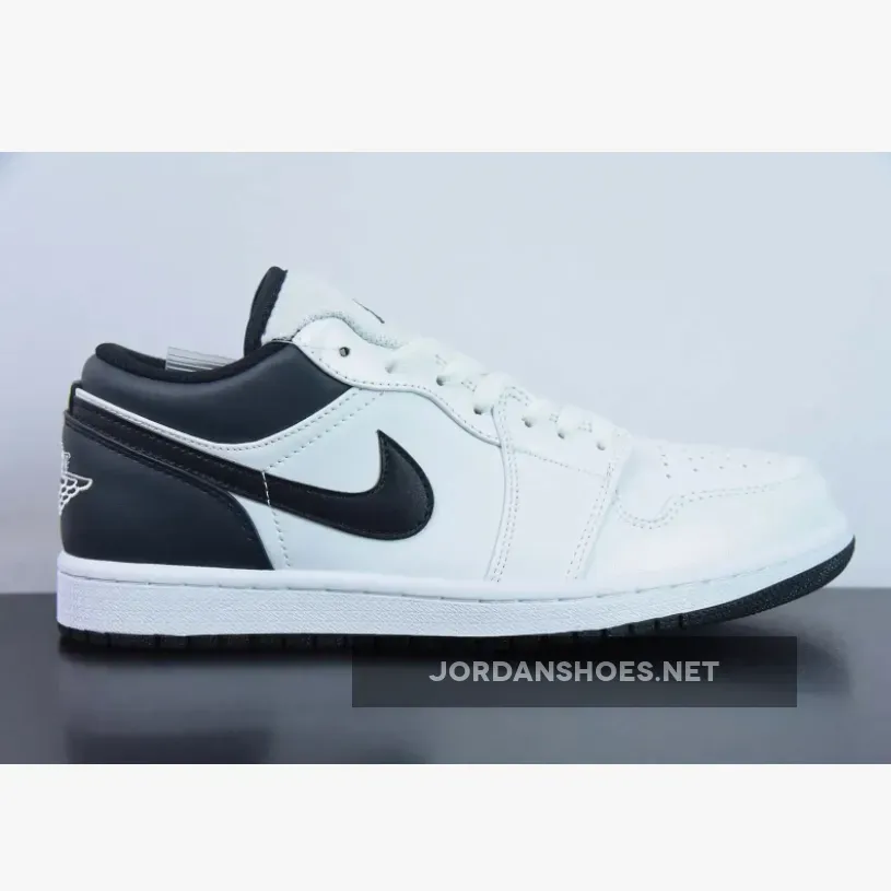 New Arrival Air Jordan 1 Low White Black #Jordan 1 Low Half Black Half White 553560-132