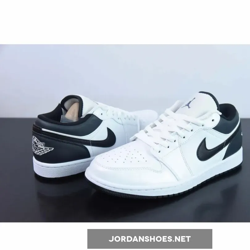 New Arrival Air Jordan 1 Low White Black #Jordan 1 Low Half Black Half White 553560-132