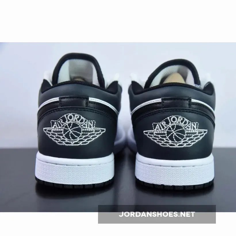 New Arrival Air Jordan 1 Low White Black #Jordan 1 Low Half Black Half White 553560-132