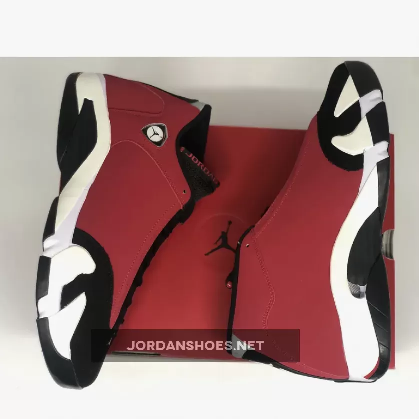Air Jordan 14 Black/White-Off White-Gym Red 487471-006