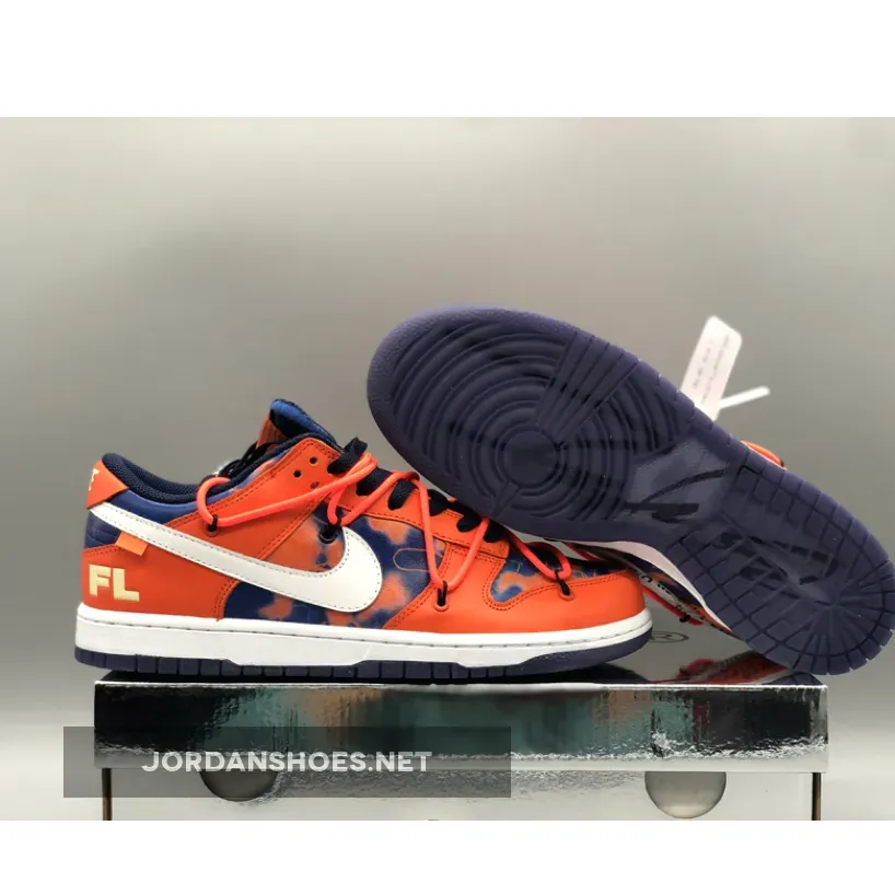 Off-White x Futura x Nike SB Dunk Low Fluro Orange/Blue | dunk futura DD0856-801