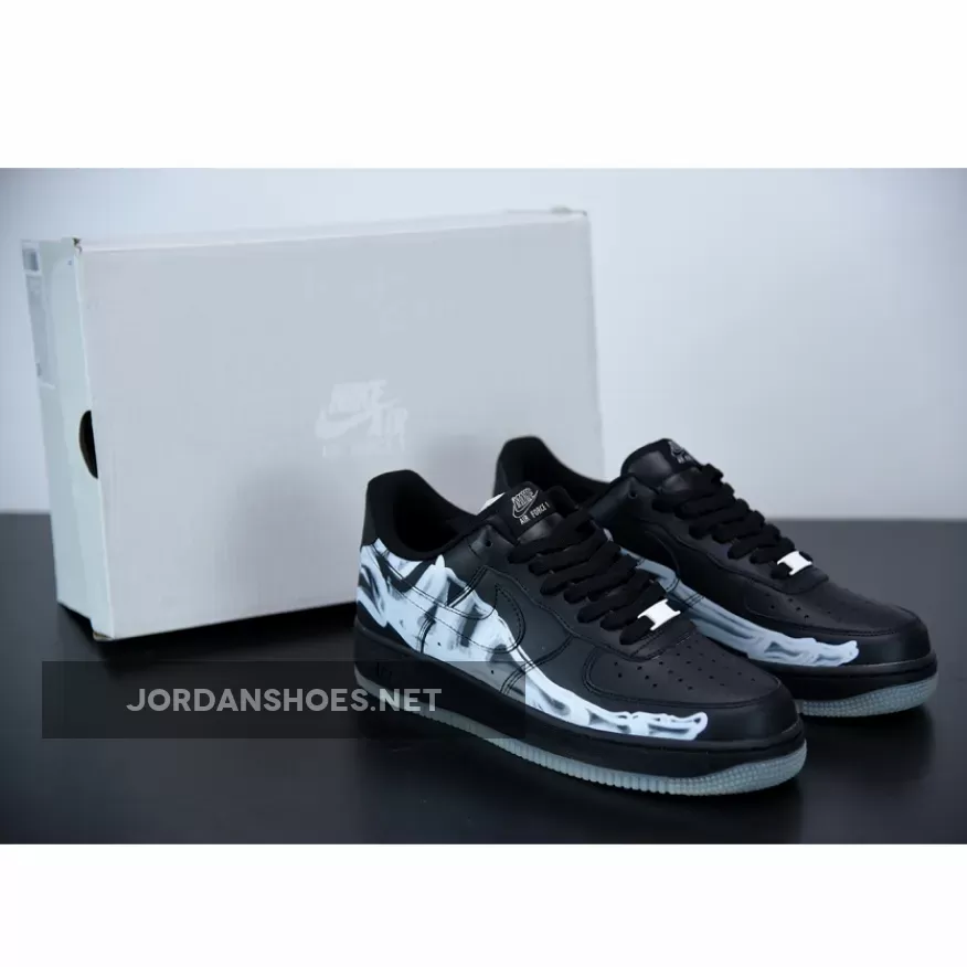 Nike Air Force 1 Low Black Skeleton BQ7541-001 Restock