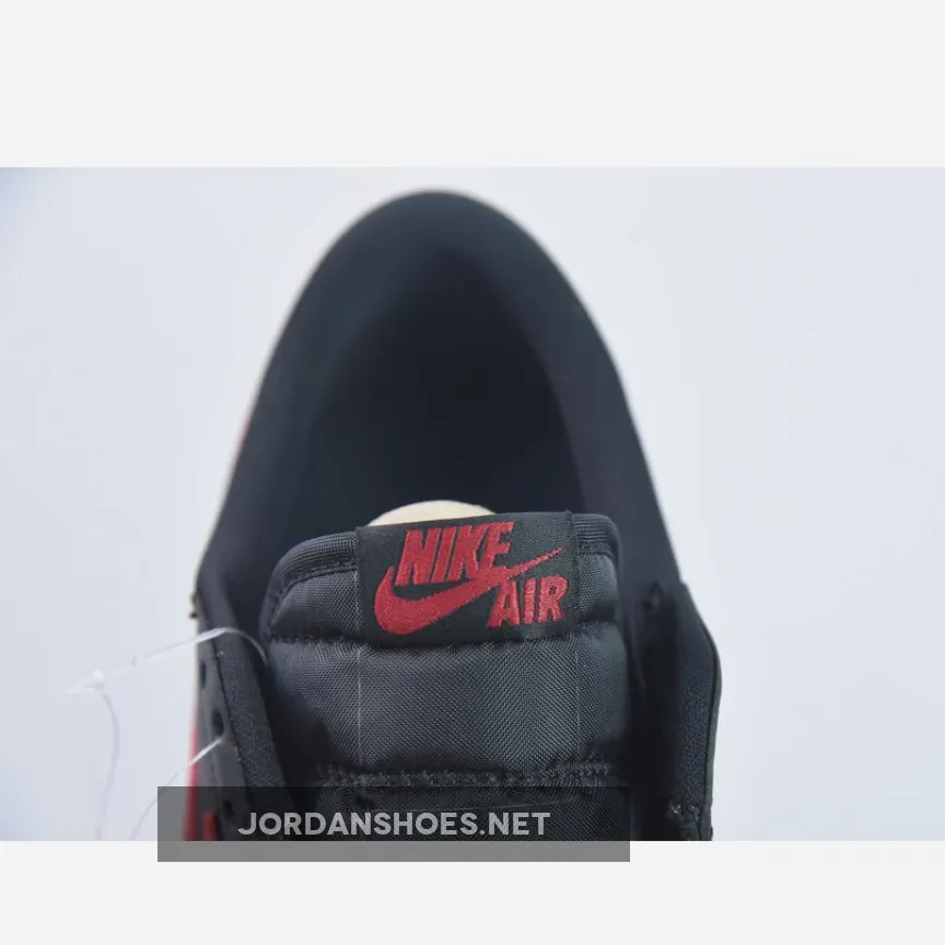 Air Jordan 1 Retro Low OG 'Bred' Black/Varsity Red-Sail, Jordan 1 Low Og Bred 705329-001