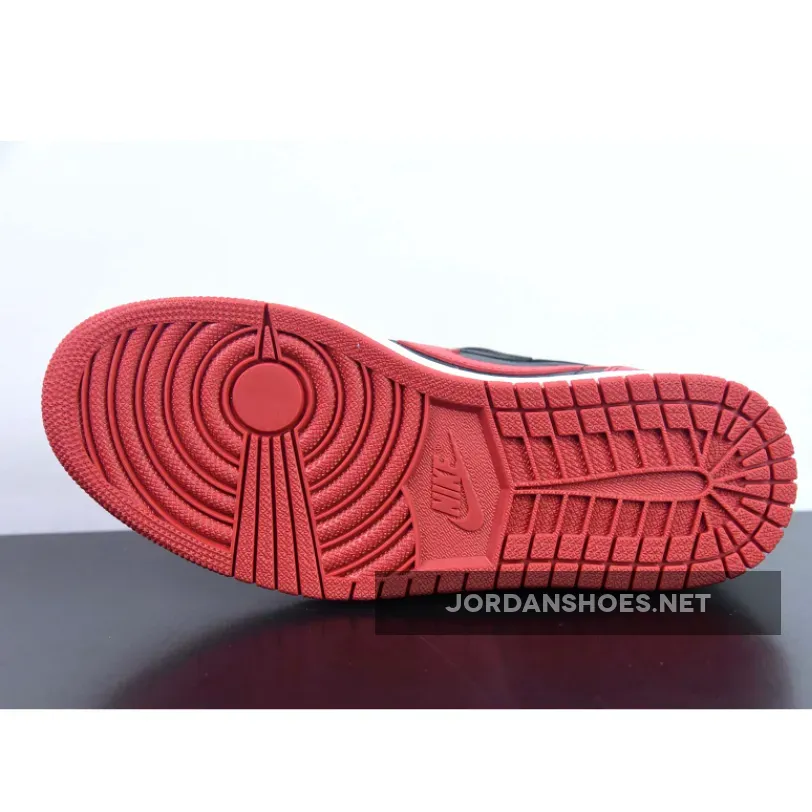Air Jordan 1 Retro Low OG 'Bred' Black/Varsity Red-Sail, Jordan 1 Low Og Bred 705329-001