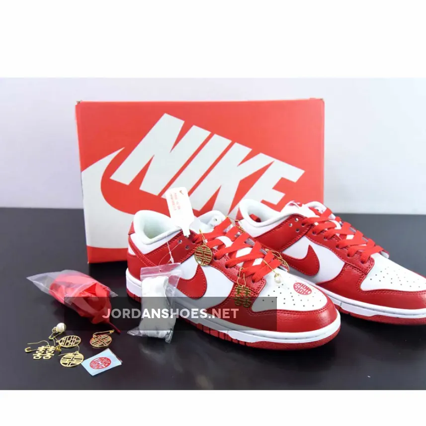 Nike Dunk Low Next Nature White Gym Red DN1431-101 For Sale