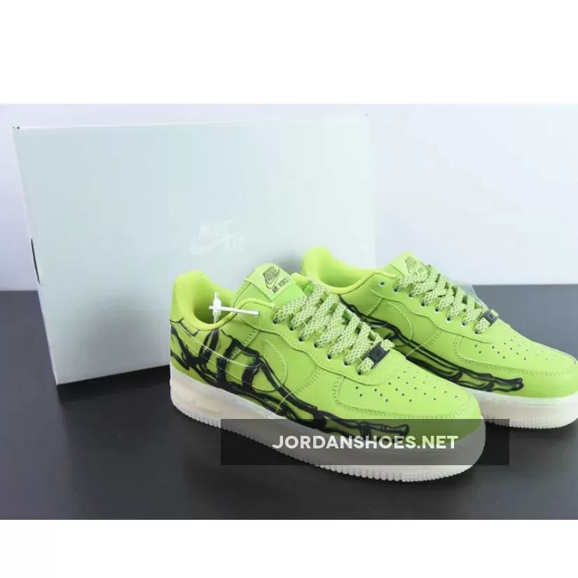 Nike Air Force 1 Low 'Skeleton 2023' Green Goo For Sale
