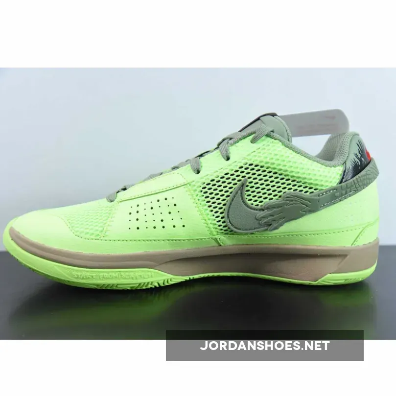 Nike Ja 1 "Zombie Halloween" Lime Blast/Oil Green-Black Nike Ja 1 "Zombie Halloween" Lime Blast/Oil Green-Black