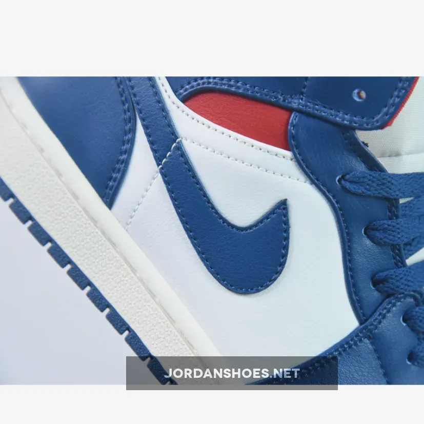 Air Jordan 1 Mid White French Blue Red | french blue 4s Air Jordan 1 Mid White French Blue Red | french blue 4s