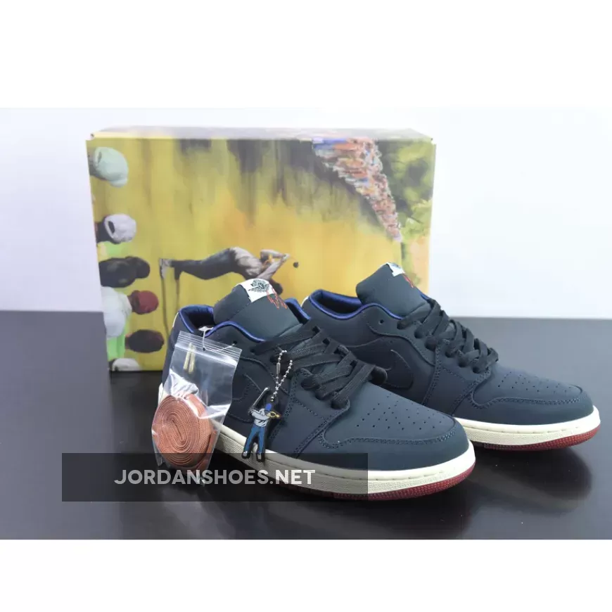 Eastside Golf x Air Jordan 1 Low Midnight Navy/Burnt Sunrise-White Eastside Gold Jordan 1 DV1759-448