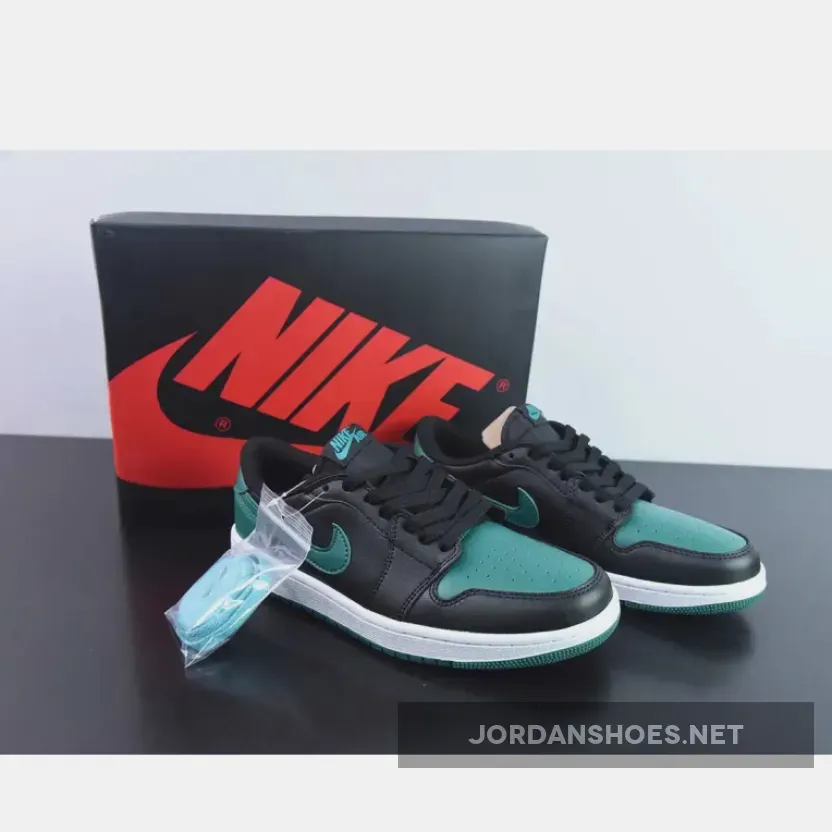 Air Jordan 1 Low OG Black/Gorge Green CZ0775-036 Restock