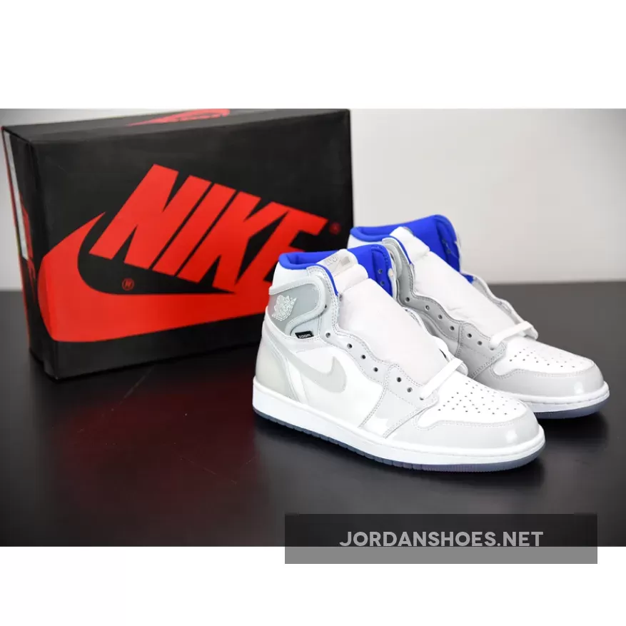 Air Jordan 1 High Zoom R2T White/Racer Blue-White