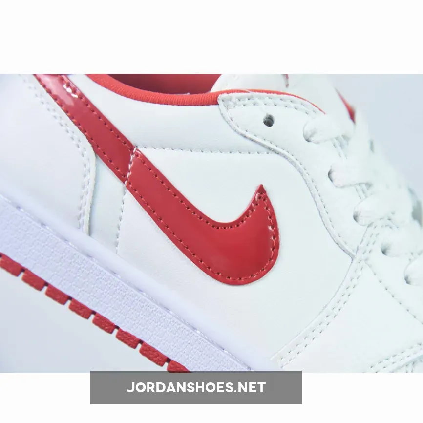 Air Jordan 1 Low White/University Red Jordan Release 2023 July CZ0790-161