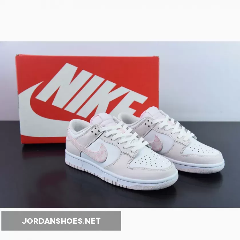 Nike Dunk Low "Pink Paisley" White/Medium Soft Pink