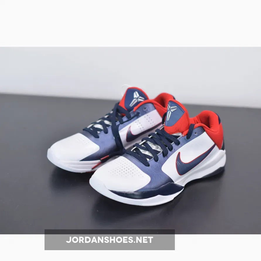 Nike Zoom Kobe 5 USA White Obsidian Sport Red | kobe size 5.5 Nike Zoom Kobe 5 USA White Obsidian Sport Red | kobe size 5.5