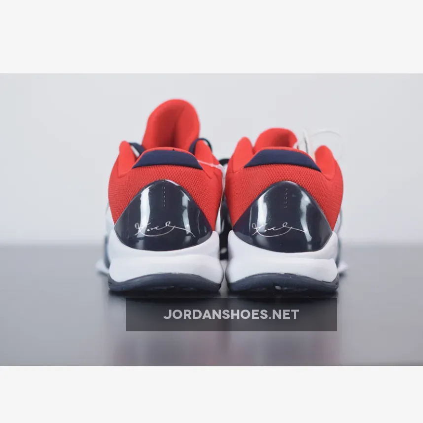 Nike Zoom Kobe 5 USA White Obsidian Sport Red | kobe size 5.5 Nike Zoom Kobe 5 USA White Obsidian Sport Red | kobe size 5.5