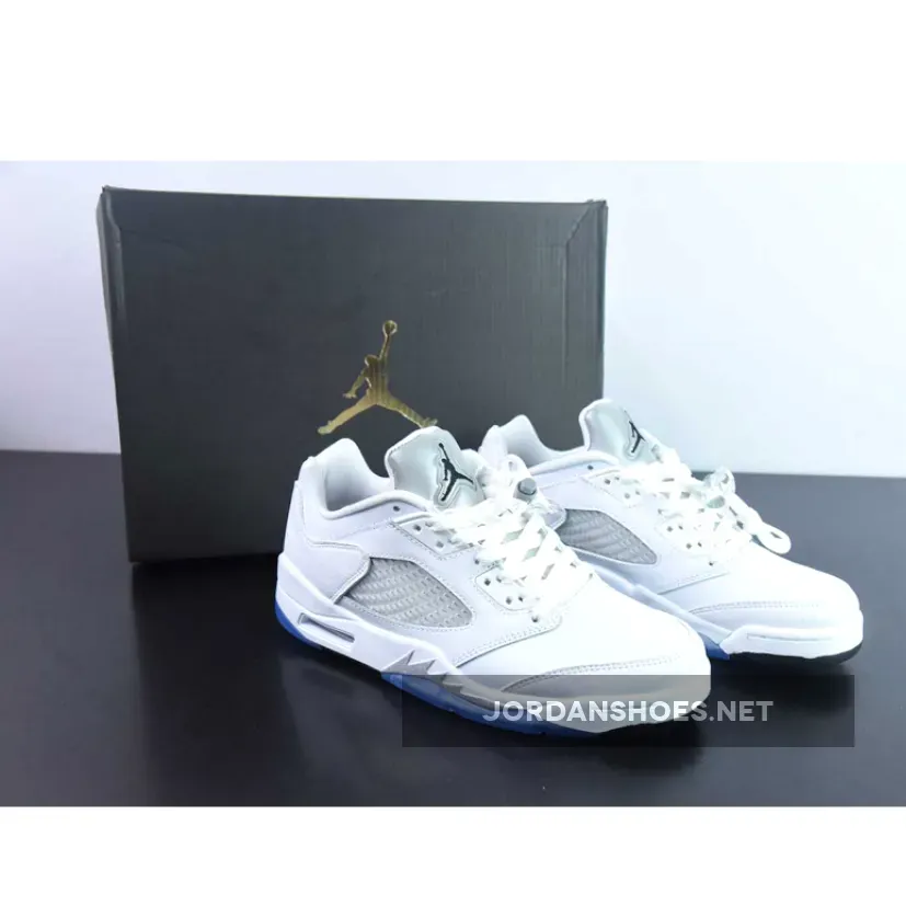 Nike Air Jordan 5 Low GS White Black 819172-122