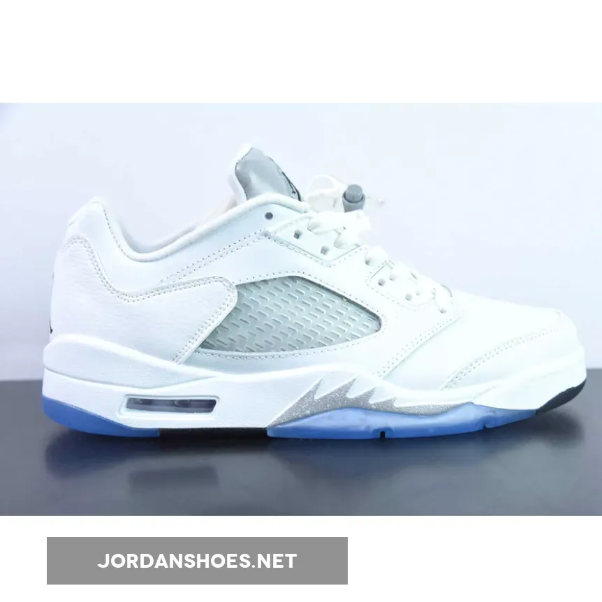 Nike Air Jordan 5 Low GS White Black 819172-122 Nike Air Jordan 5 Low GS White Black 819172-122