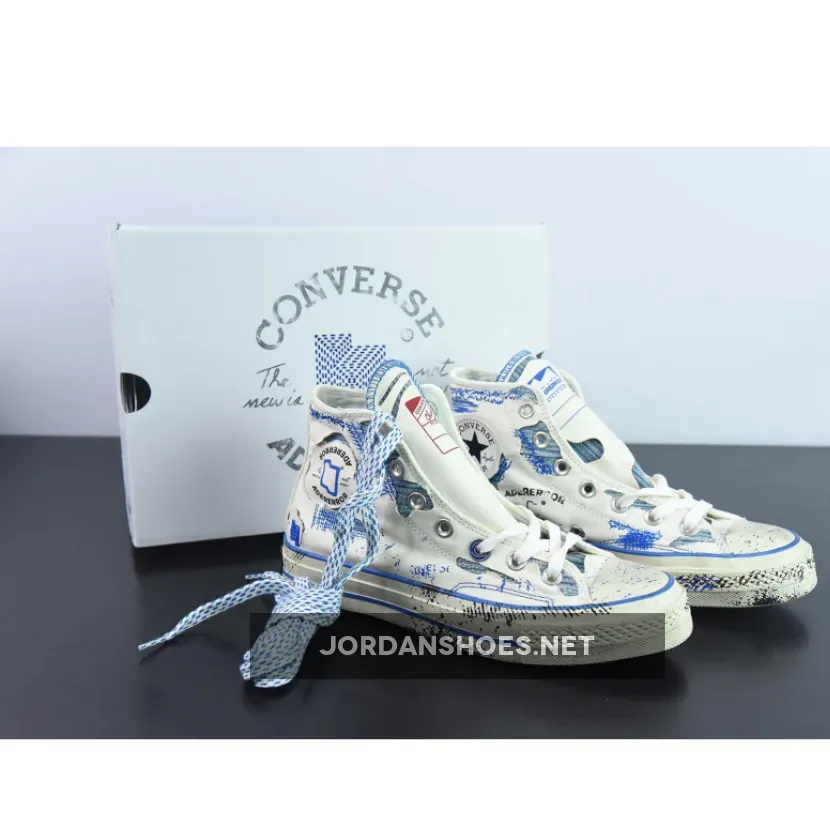 Ader Error x Converse Chuck 70 High White Blue
