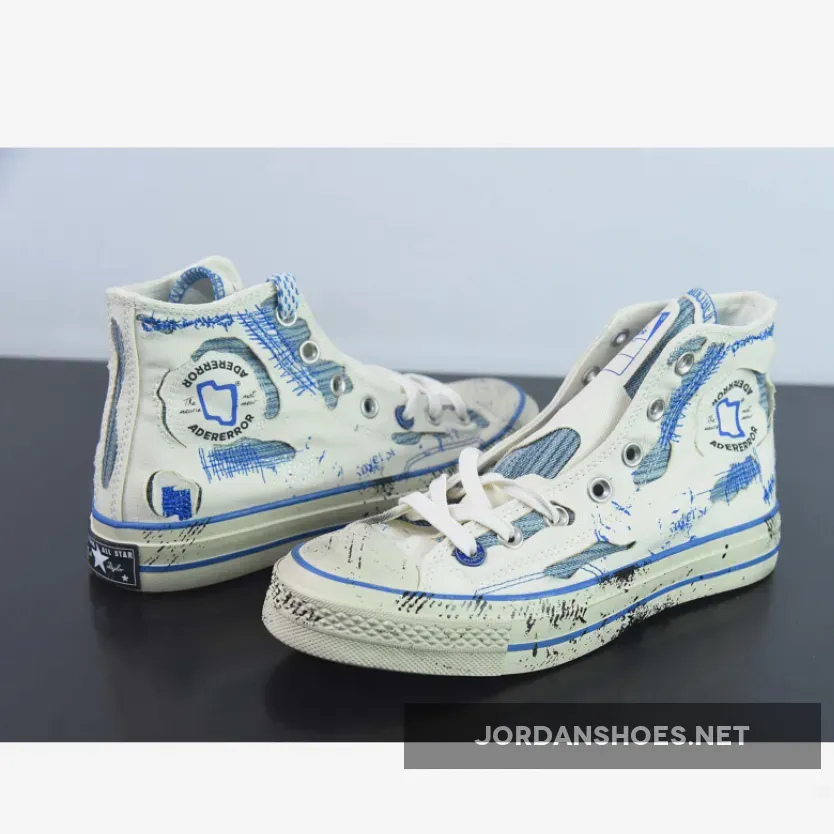Ader Error x Converse Chuck 70 High White Blue Ader Error x Converse Chuck 70 High White Blue