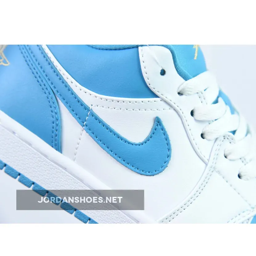 Air Jordan 1 Low Aquatone/Celestial Gold-White 553560-174 Air Jordan 1 Low Aquatone/Celestial Gold-White 553560-174