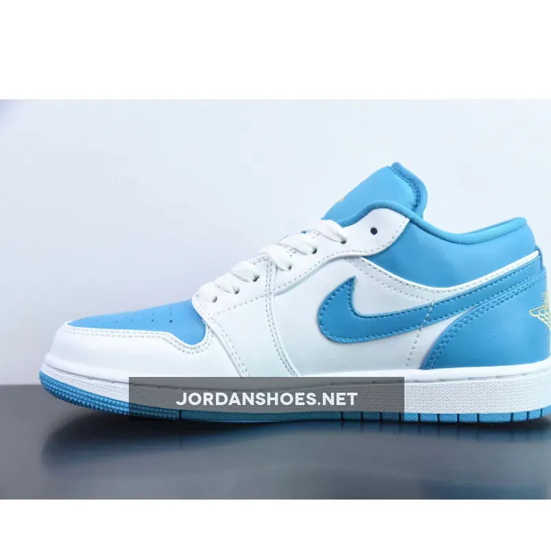 Air Jordan 1 Low Aquatone/Celestial Gold-White 553560-174 Air Jordan 1 Low Aquatone/Celestial Gold-White 553560-174
