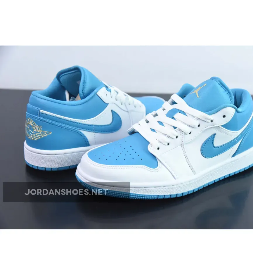 Air Jordan 1 Low Aquatone/Celestial Gold-White 553560-174 Air Jordan 1 Low Aquatone/Celestial Gold-White 553560-174