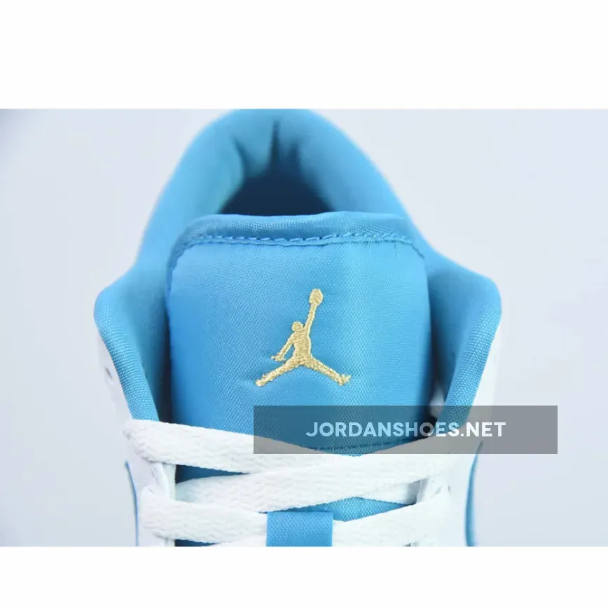 Air Jordan 1 Low Aquatone/Celestial Gold-White 553560-174 Air Jordan 1 Low Aquatone/Celestial Gold-White 553560-174