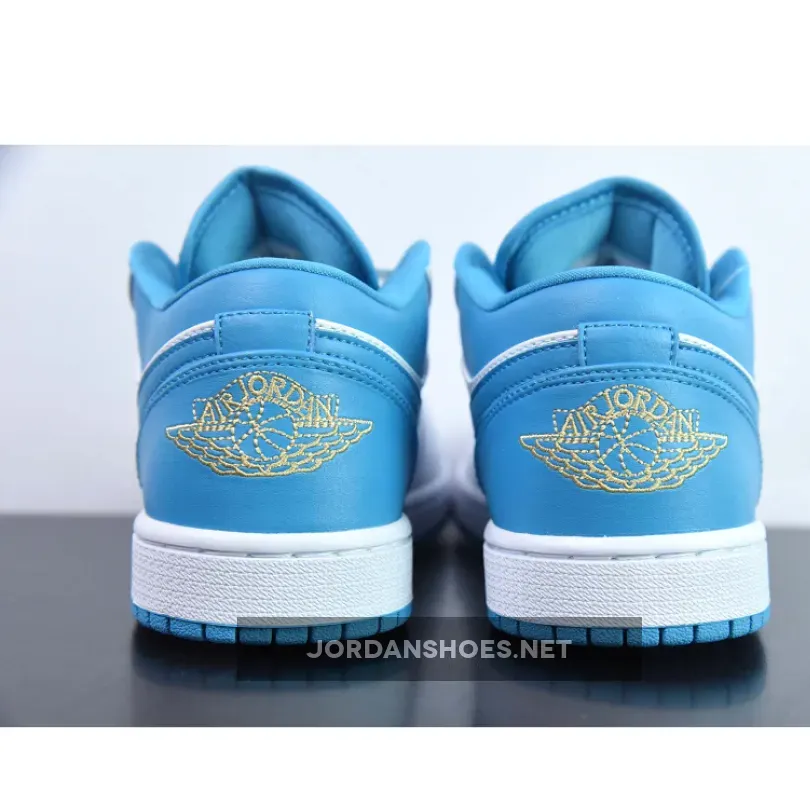 Air Jordan 1 Low Aquatone/Celestial Gold-White 553560-174 Air Jordan 1 Low Aquatone/Celestial Gold-White 553560-174